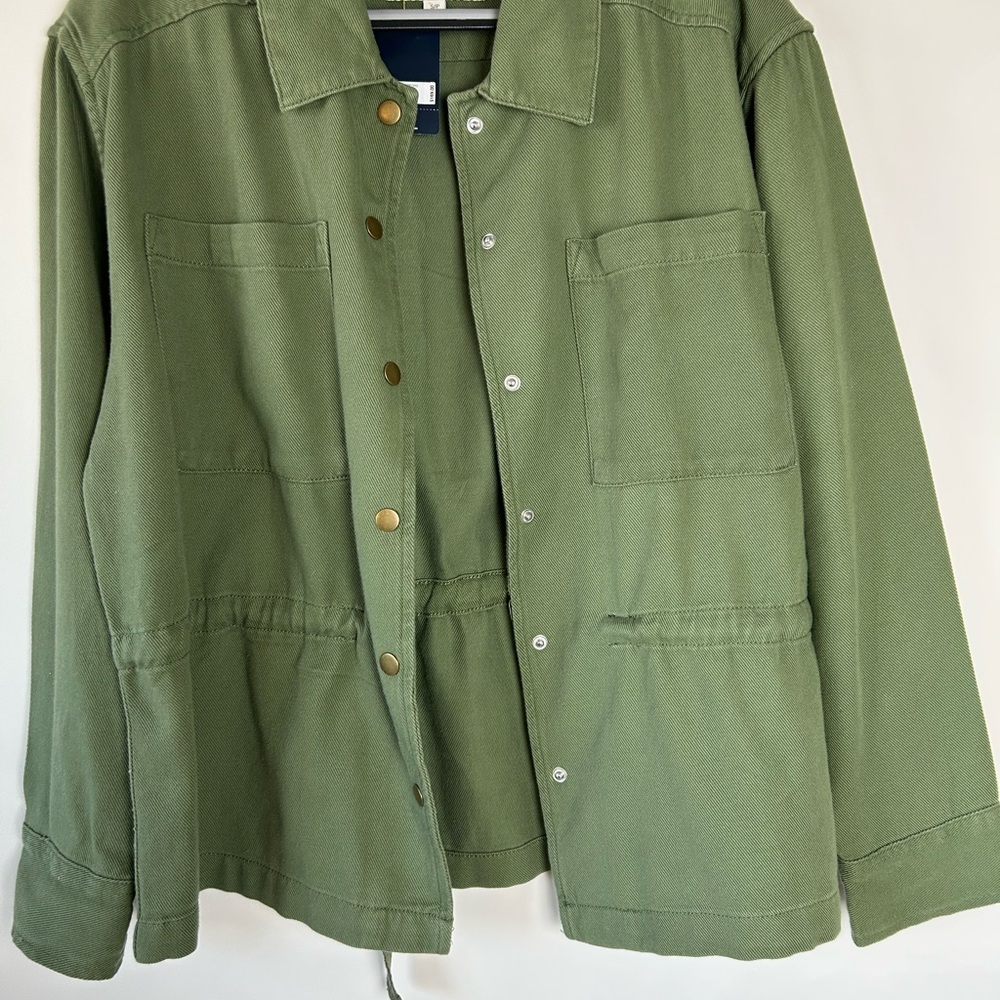 Lucky Brand Women's Green Cinched Utility Jacket Sz S